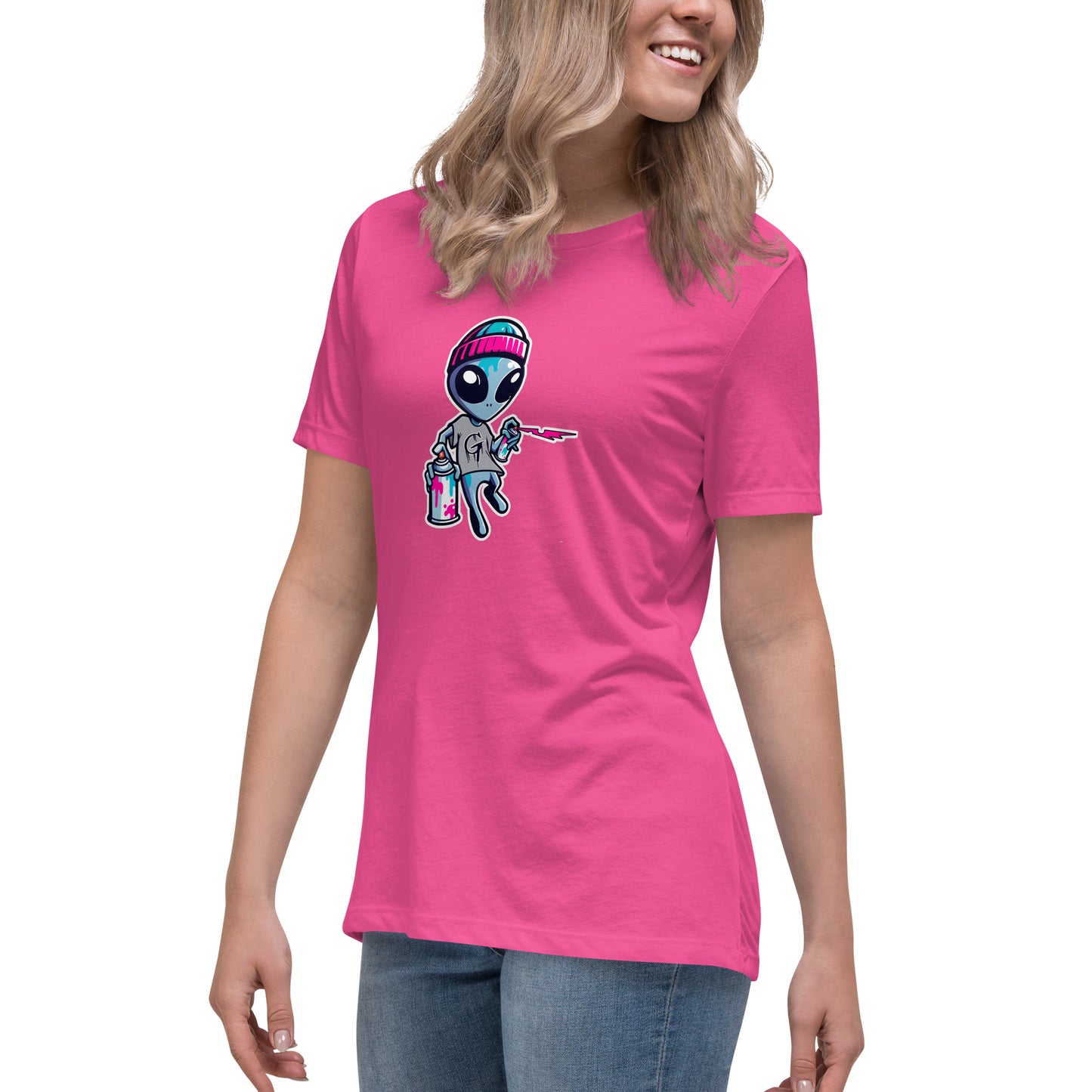 GraffyTees Artful Alienz Mascot Women's Relaxed T-Shirt