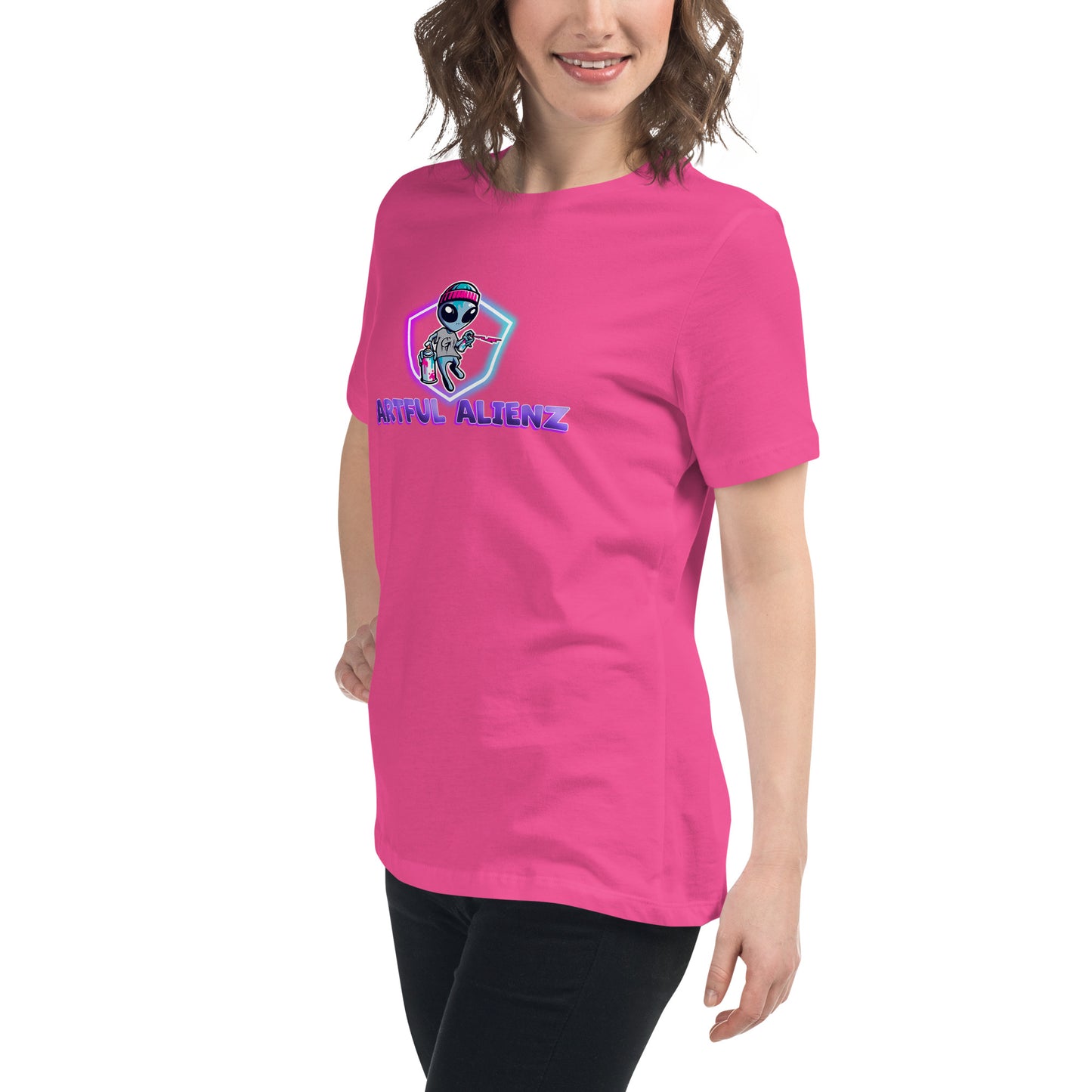 Artful Alienz logo Women's Relaxed T-Shirt