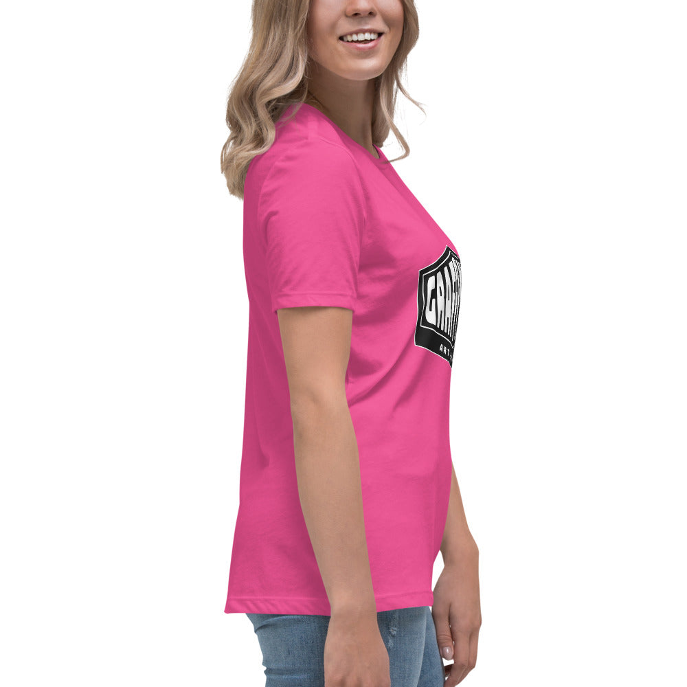 Graffytees black diamond design Women's Relaxed T-Shirt