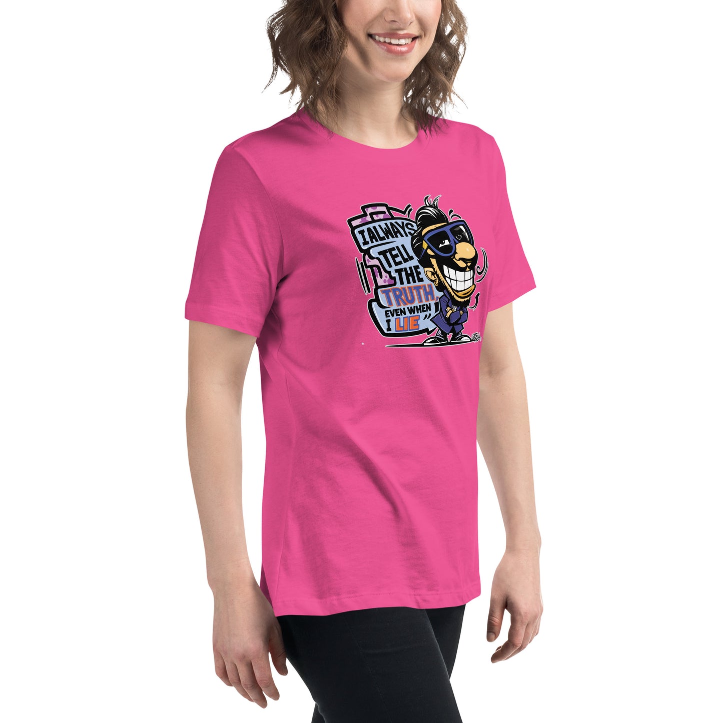 Graffytees Truth & Lies Women's Relaxed T-Shirt