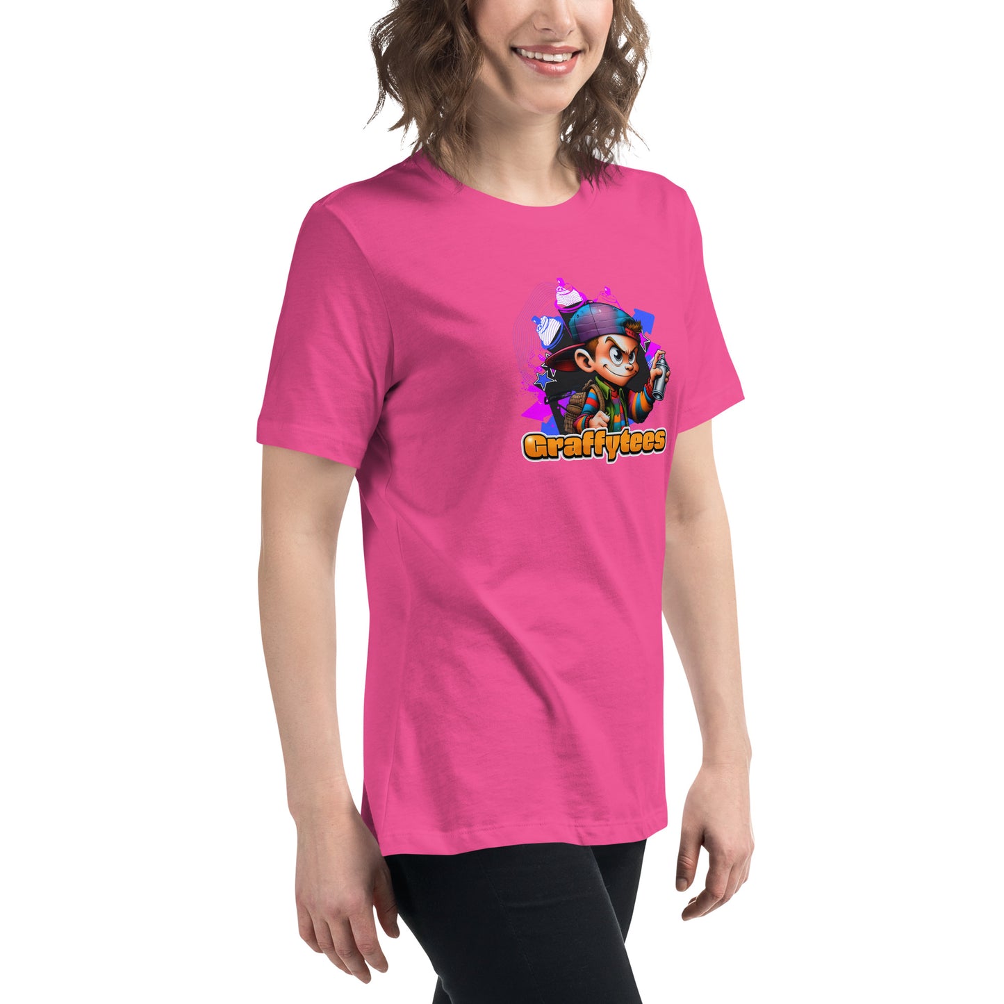 Graffytees Graffiti Vandal design Women's Relaxed T-Shirt