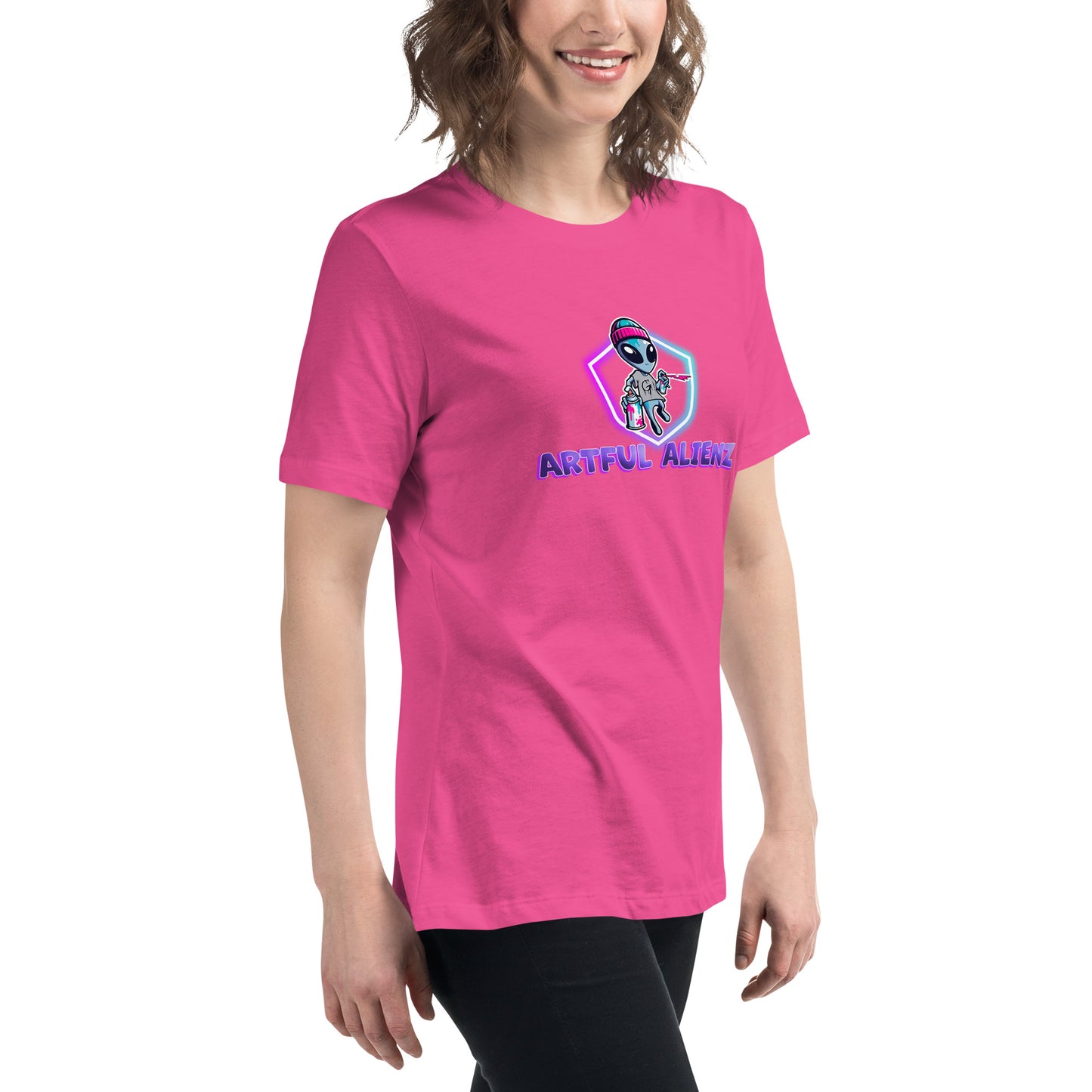 Artful Alienz logo Women's Relaxed T-Shirt