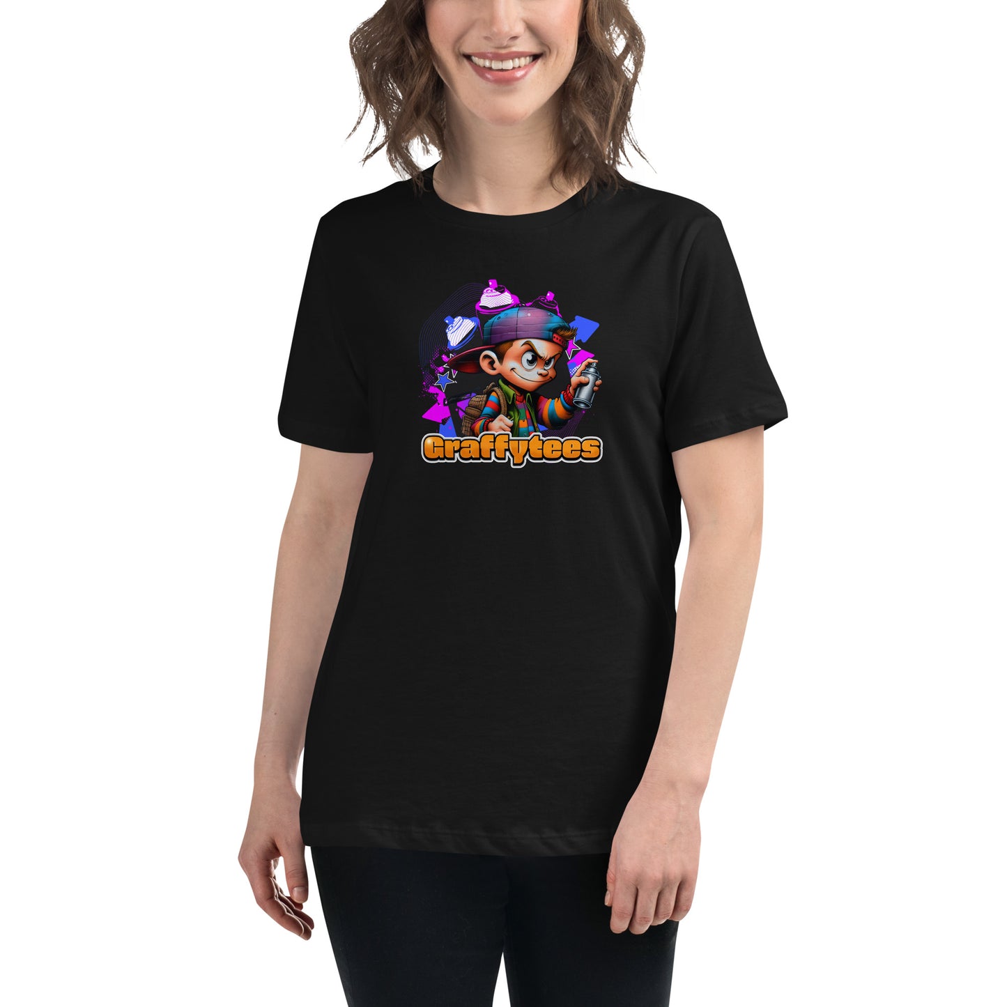 Graffytees Graffiti Vandal design Women's Relaxed T-Shirt