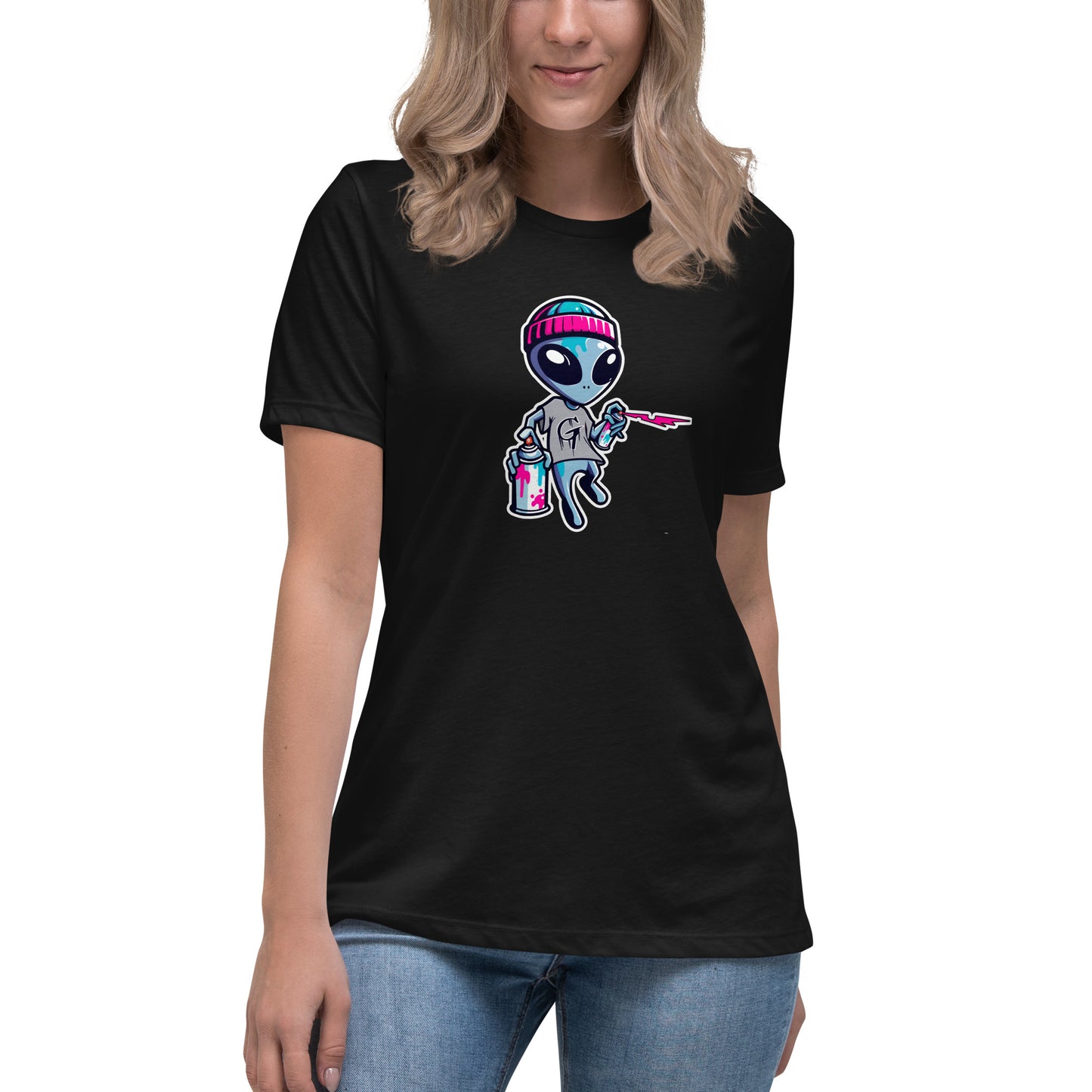 GraffyTees Artful Alienz Mascot Women's Relaxed T-Shirt