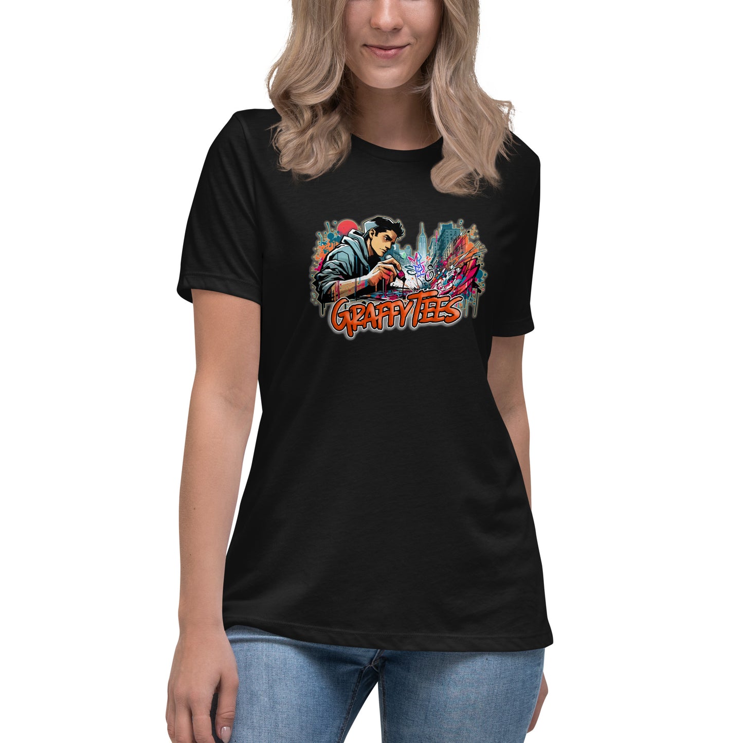 GraffyTees Writer Vandal with Pilot Marker Women's Relaxed T-Shirt
