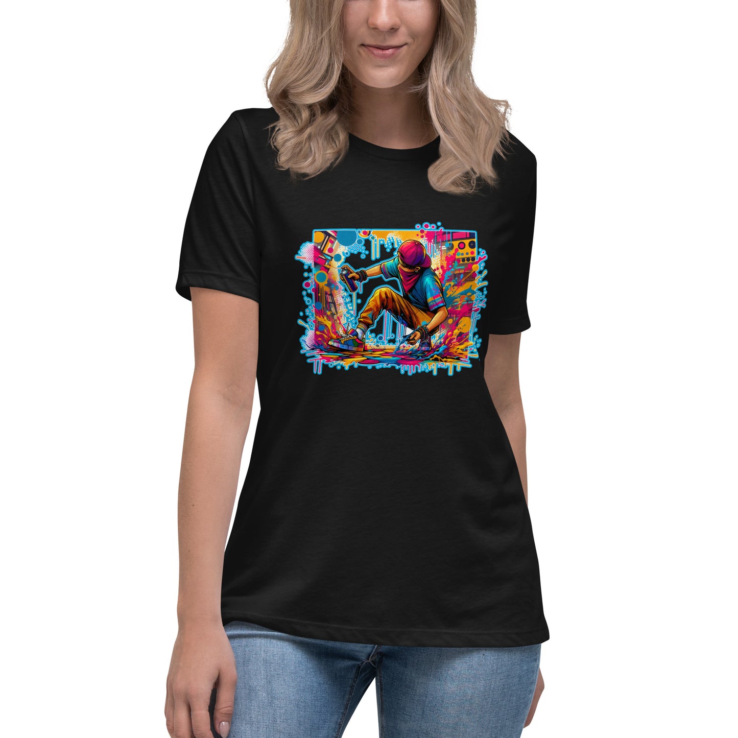 GraffyTees Vandal Artist Full ColorWomen's Relaxed T-Shirt
