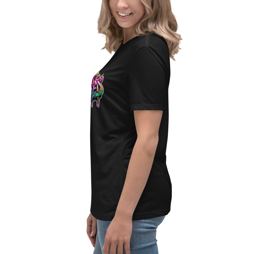 Graffytees Blessed Graffiti design Women's Relaxed T-Shirt