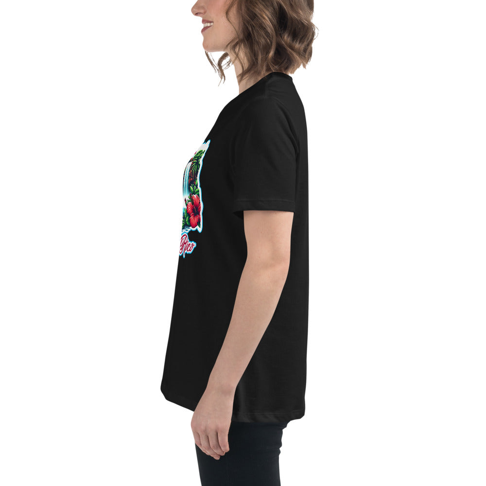 Graffytees Puerto Rico Coqui in UFO Women's Relaxed T-Shirt