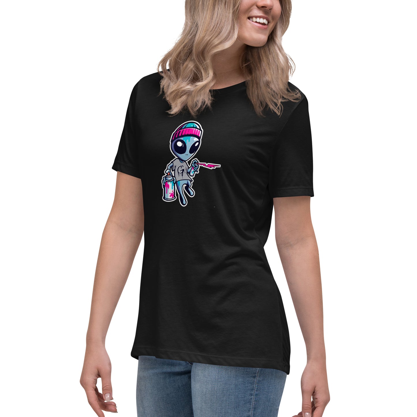 GraffyTees Artful Alienz Mascot Women's Relaxed T-Shirt
