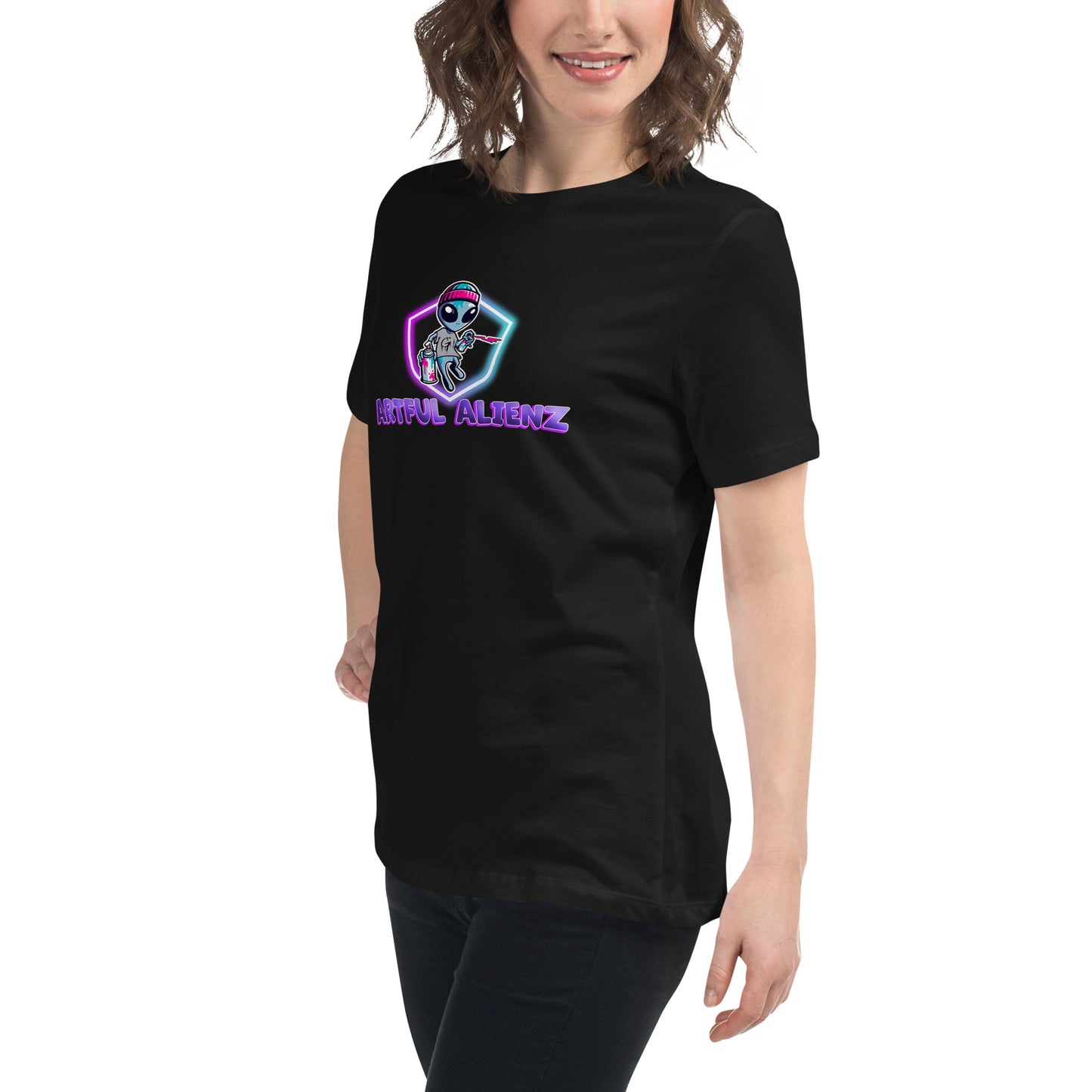 Artful Alienz logo Women's Relaxed T-Shirt