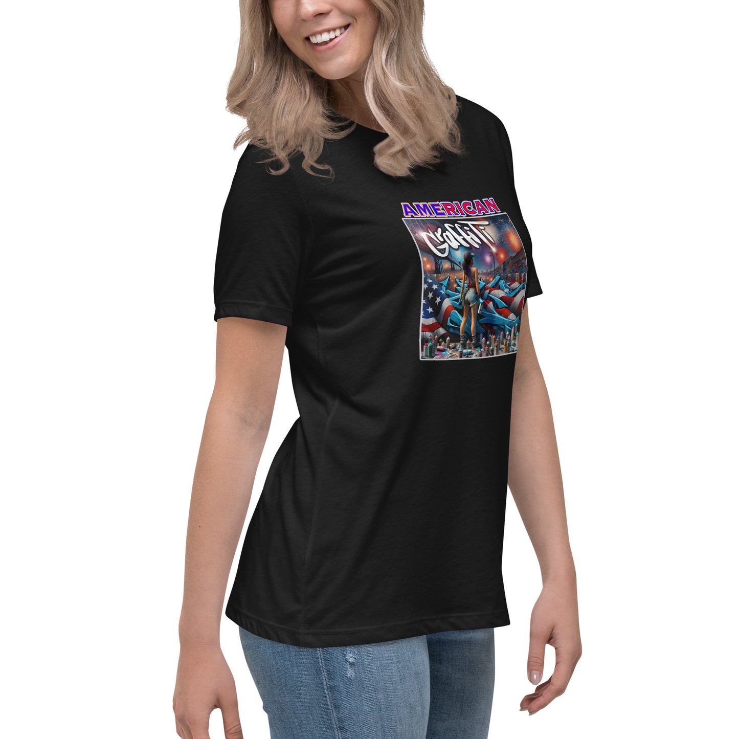 Graffytees American Graffiti Women's Relaxed T-Shirt
