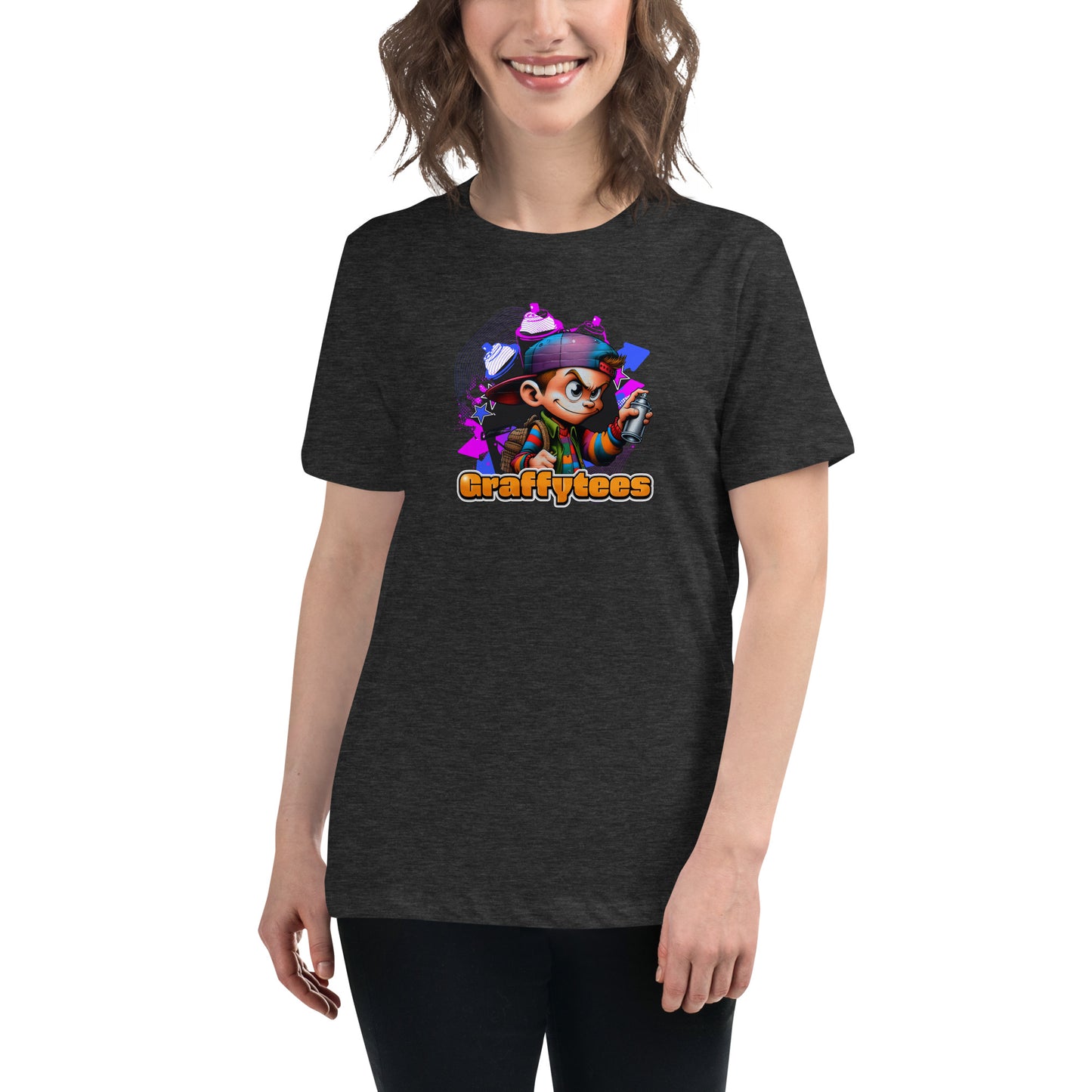Graffytees Graffiti Vandal design Women's Relaxed T-Shirt