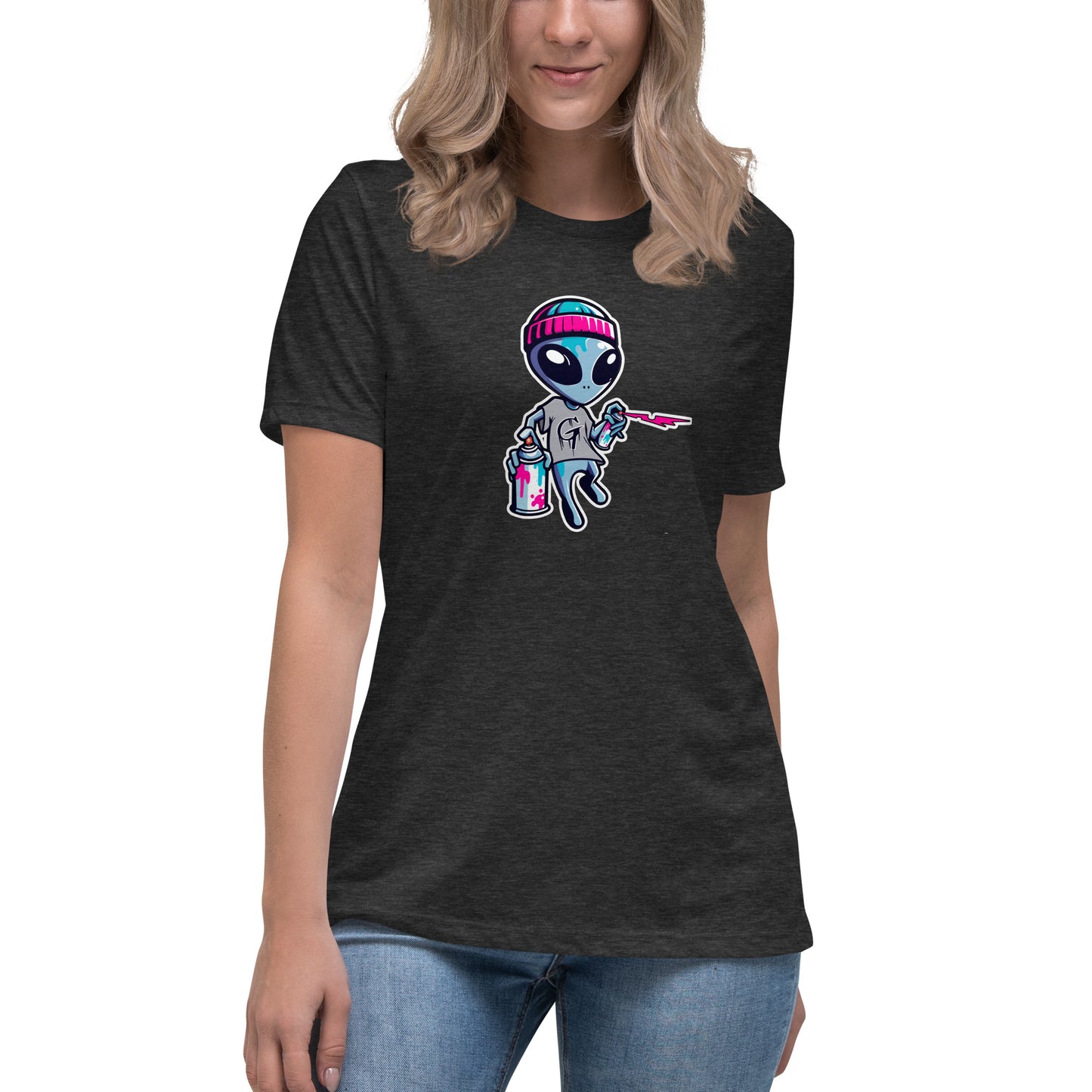GraffyTees Artful Alienz Mascot Women's Relaxed T-Shirt