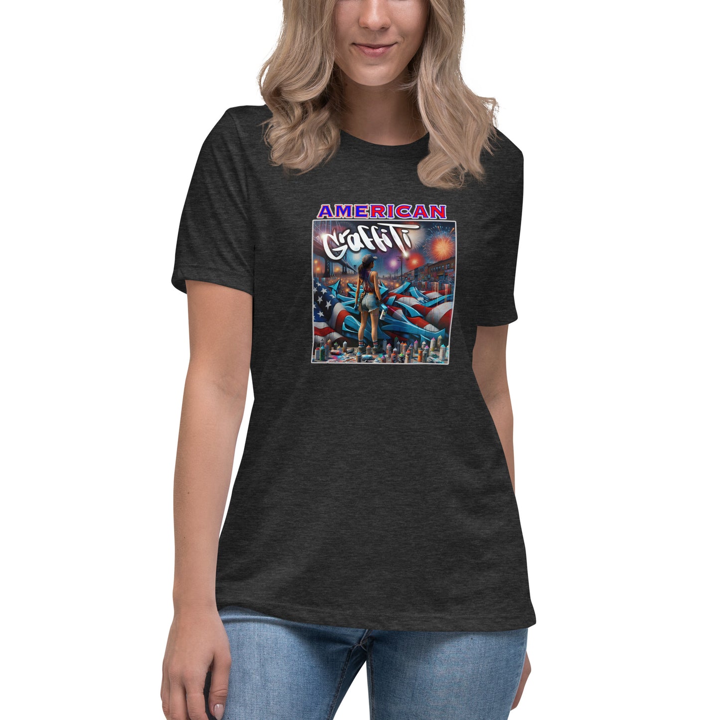 Graffytees American Graffiti Women's Relaxed T-Shirt