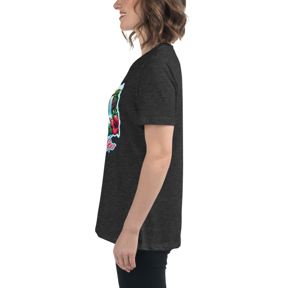 Graffytees Puerto Rico Coqui in UFO Women's Relaxed T-Shirt