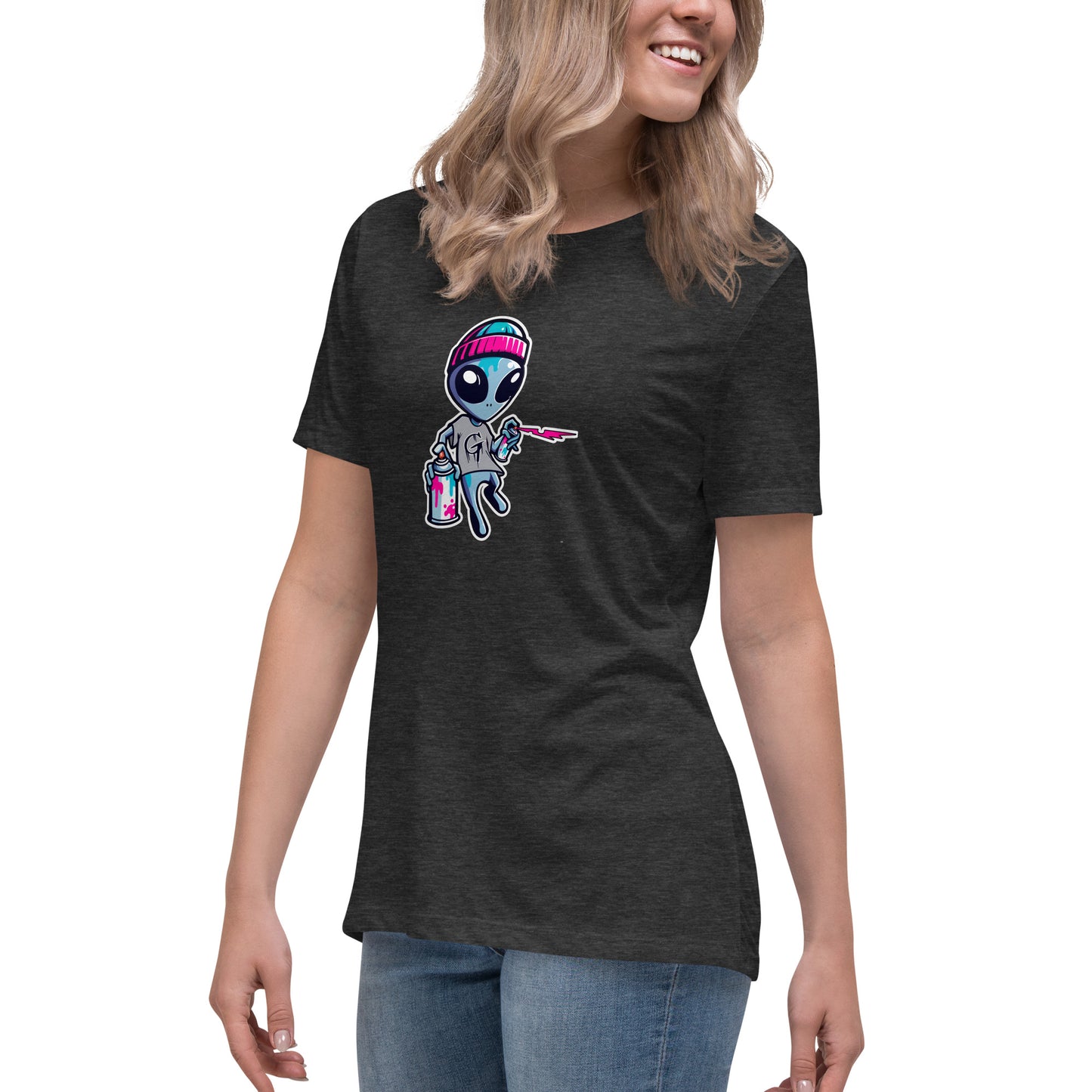 GraffyTees Artful Alienz Mascot Women's Relaxed T-Shirt