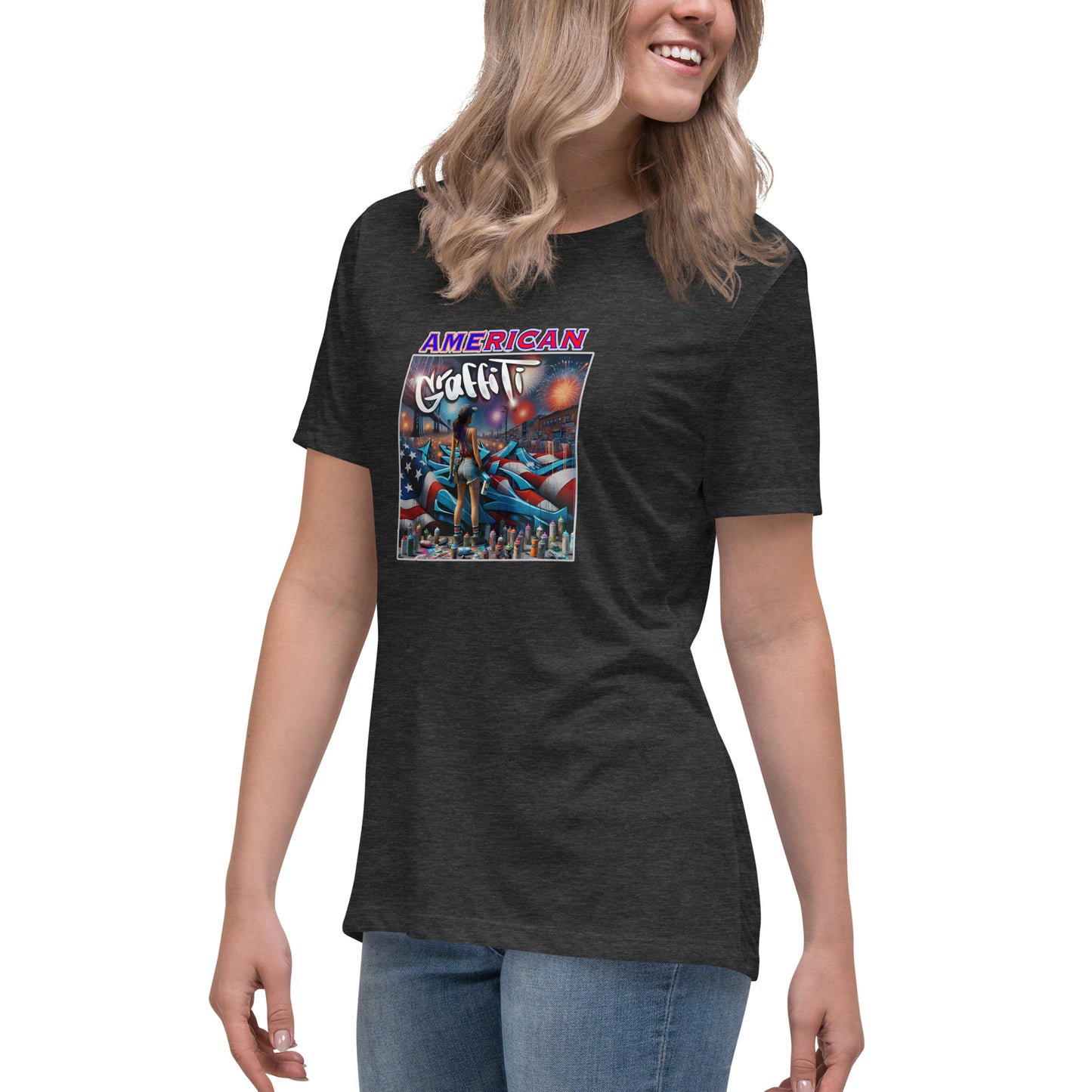 Graffytees American Graffiti Women's Relaxed T-Shirt