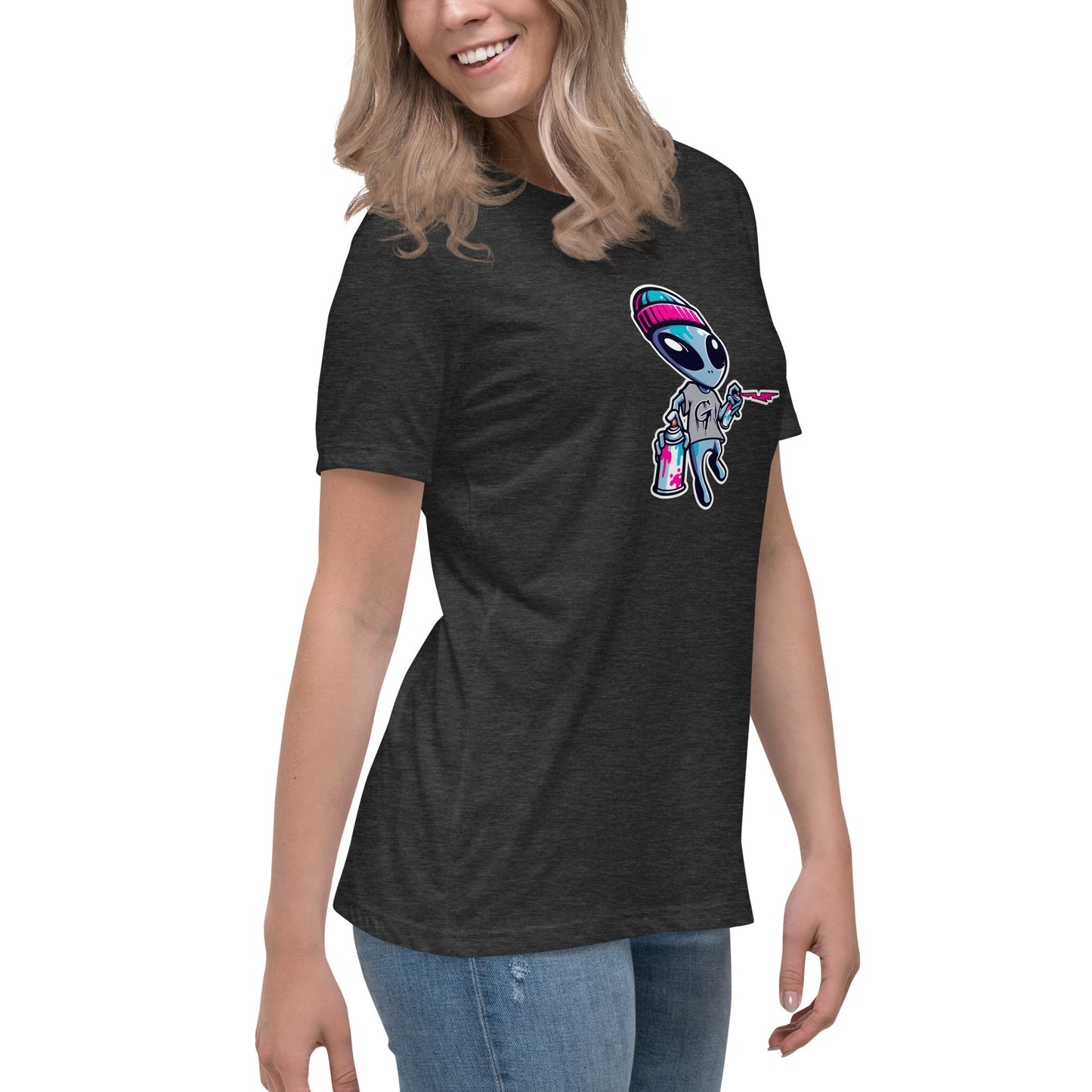 GraffyTees Artful Alienz Mascot Women's Relaxed T-Shirt