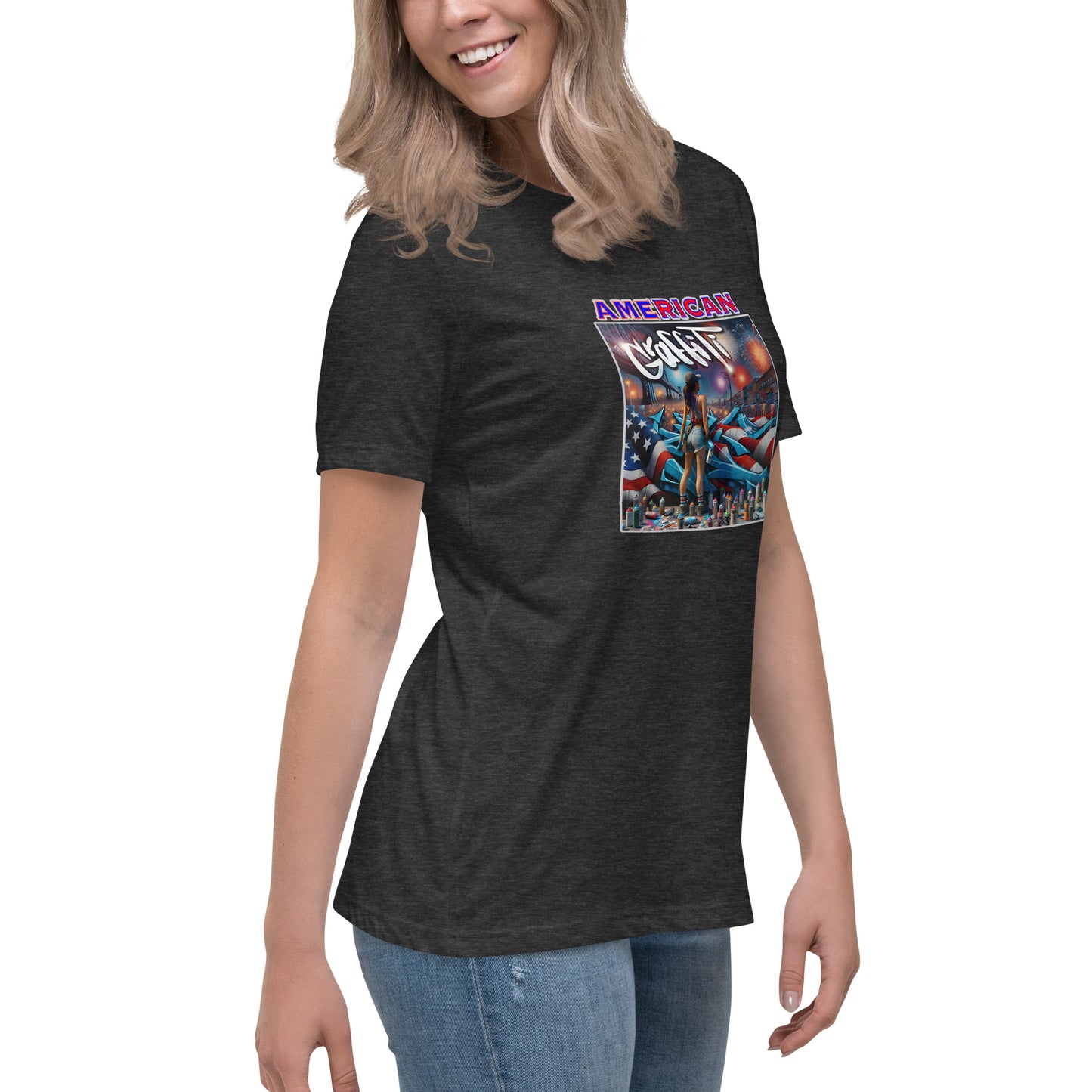 Graffytees American Graffiti Women's Relaxed T-Shirt