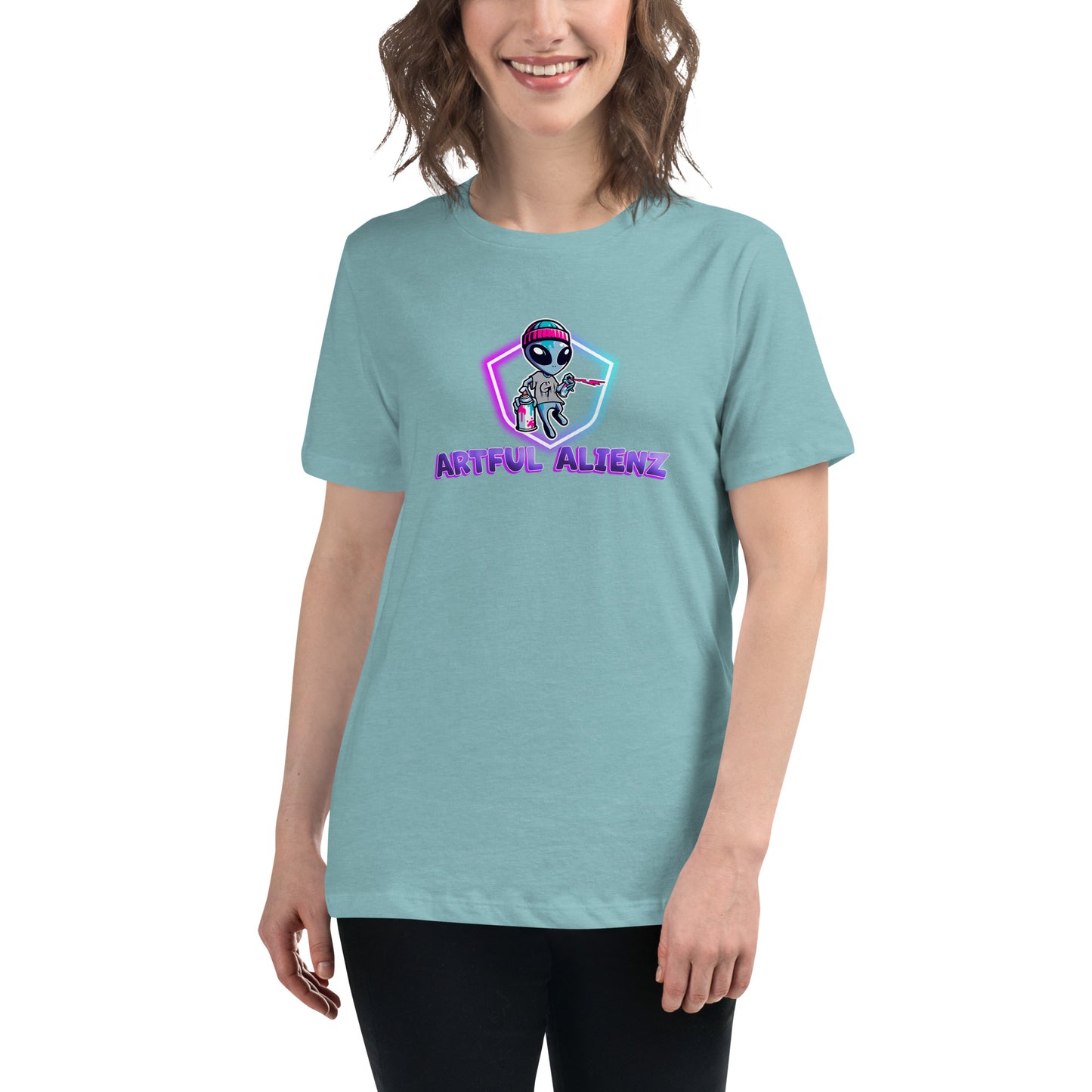Artful Alienz logo Women's Relaxed T-Shirt