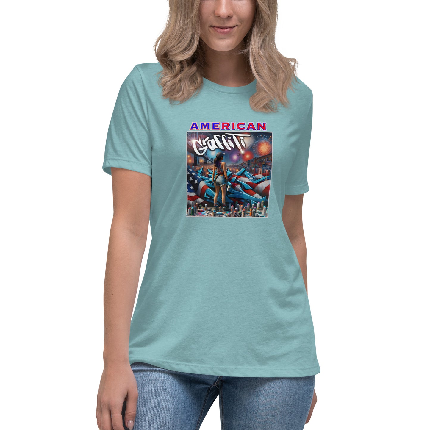 Graffytees American Graffiti Women's Relaxed T-Shirt