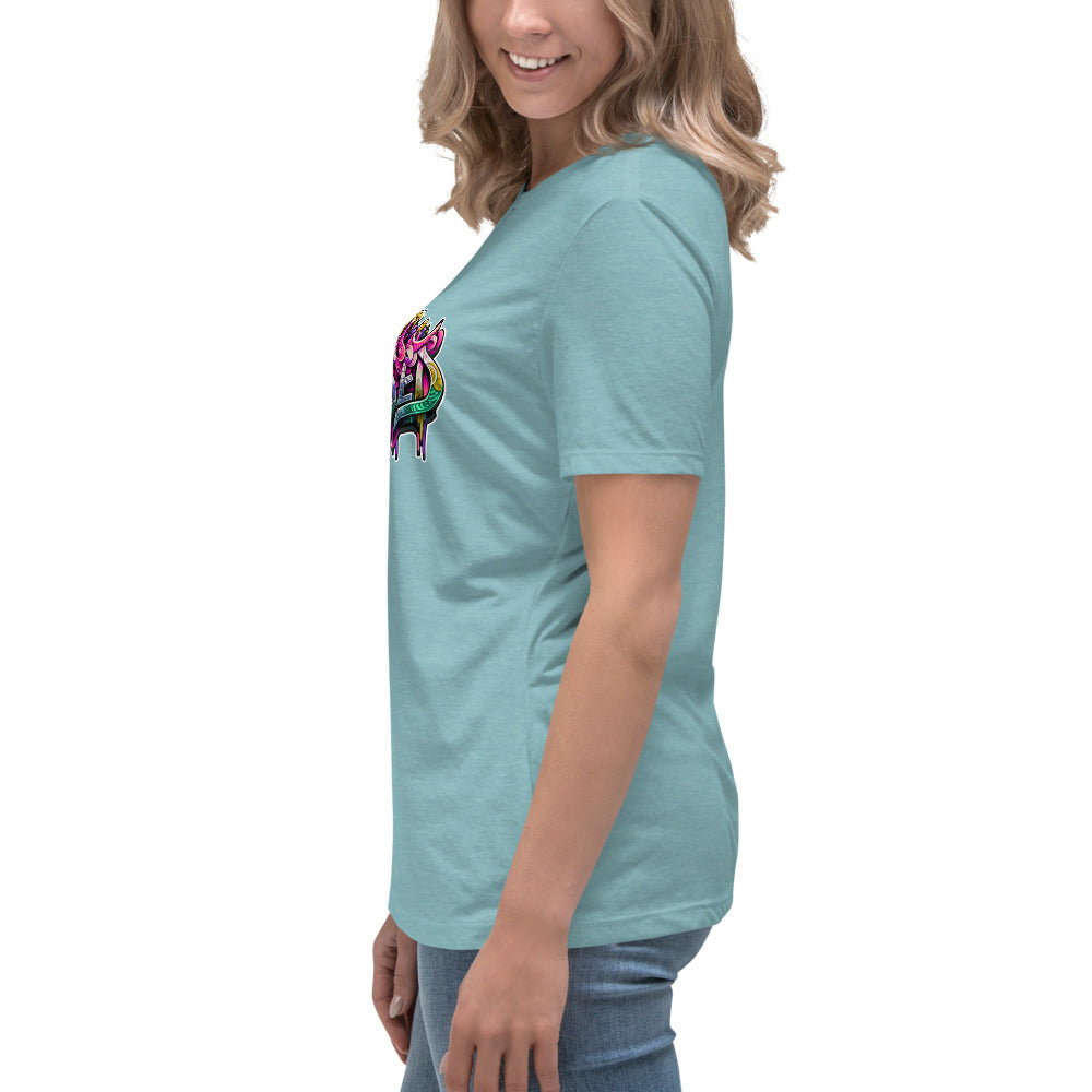 Graffytees Blessed Graffiti design Women's Relaxed T-Shirt