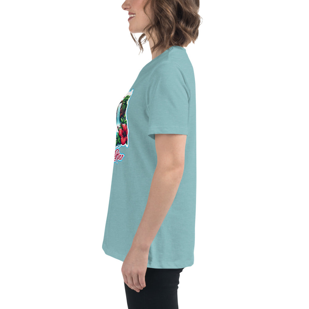 Graffytees Puerto Rico Coqui in UFO Women's Relaxed T-Shirt
