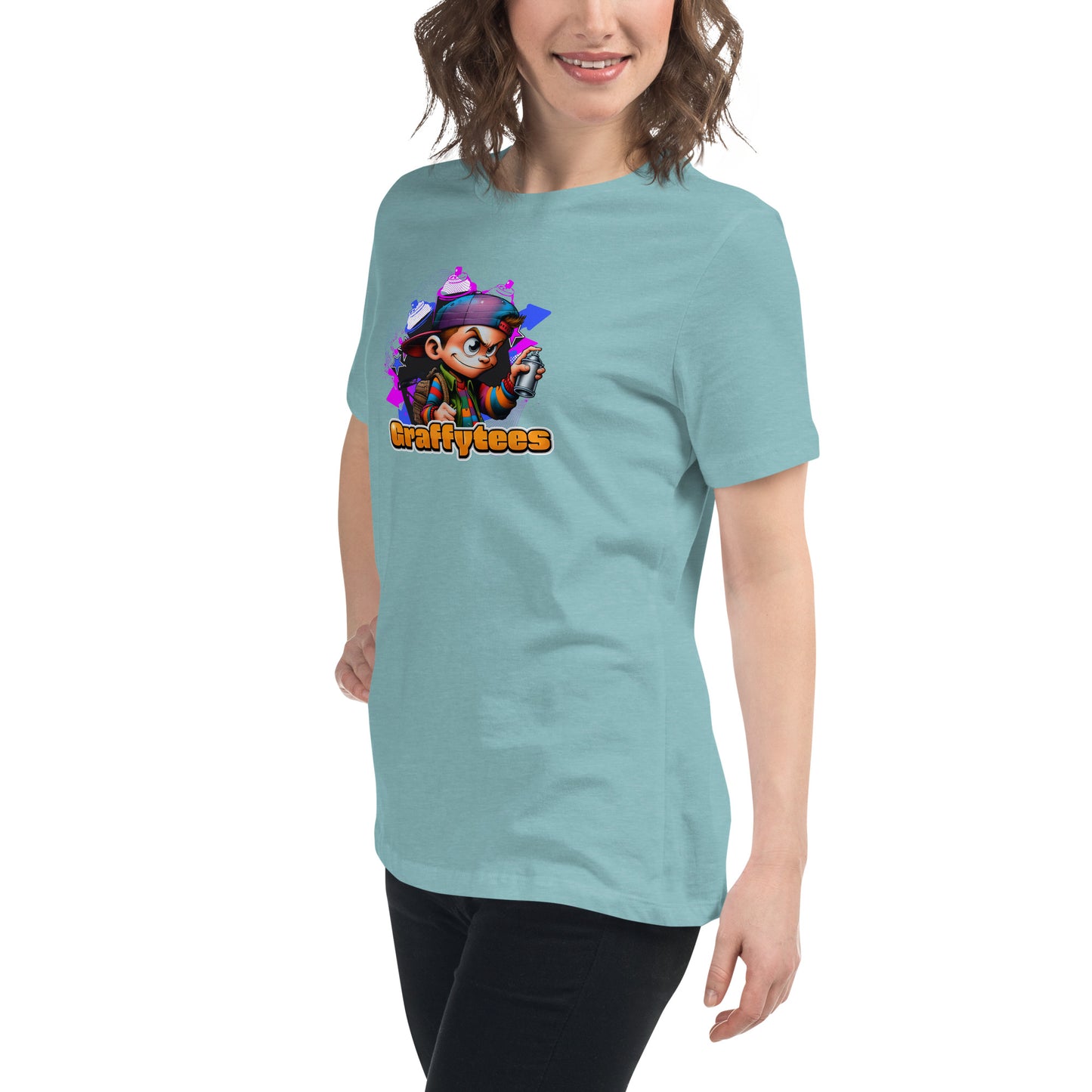 Graffytees Graffiti Vandal design Women's Relaxed T-Shirt