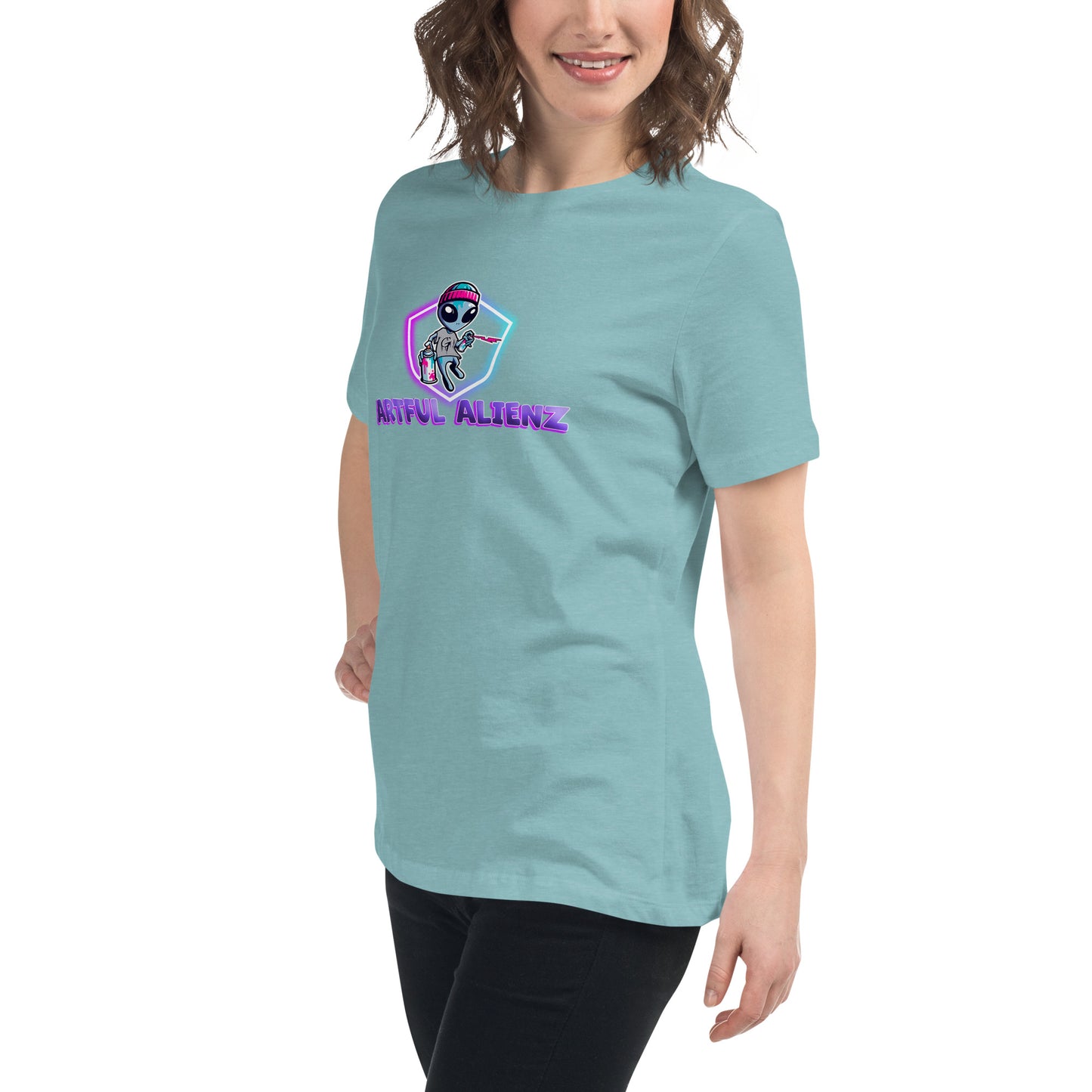 Artful Alienz logo Women's Relaxed T-Shirt