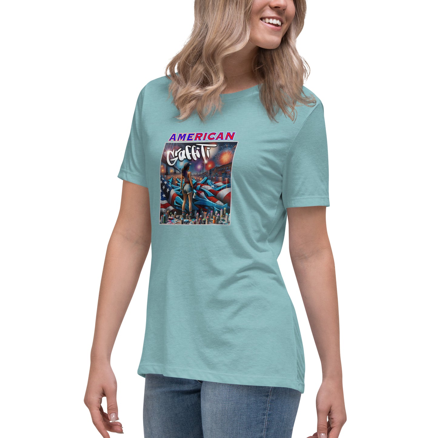 Graffytees American Graffiti Women's Relaxed T-Shirt