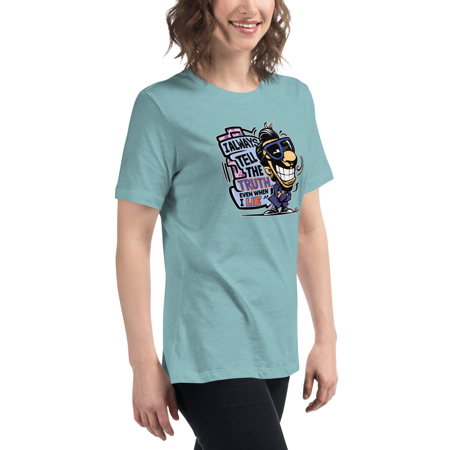 Graffytees Truth & Lies Women's Relaxed T-Shirt