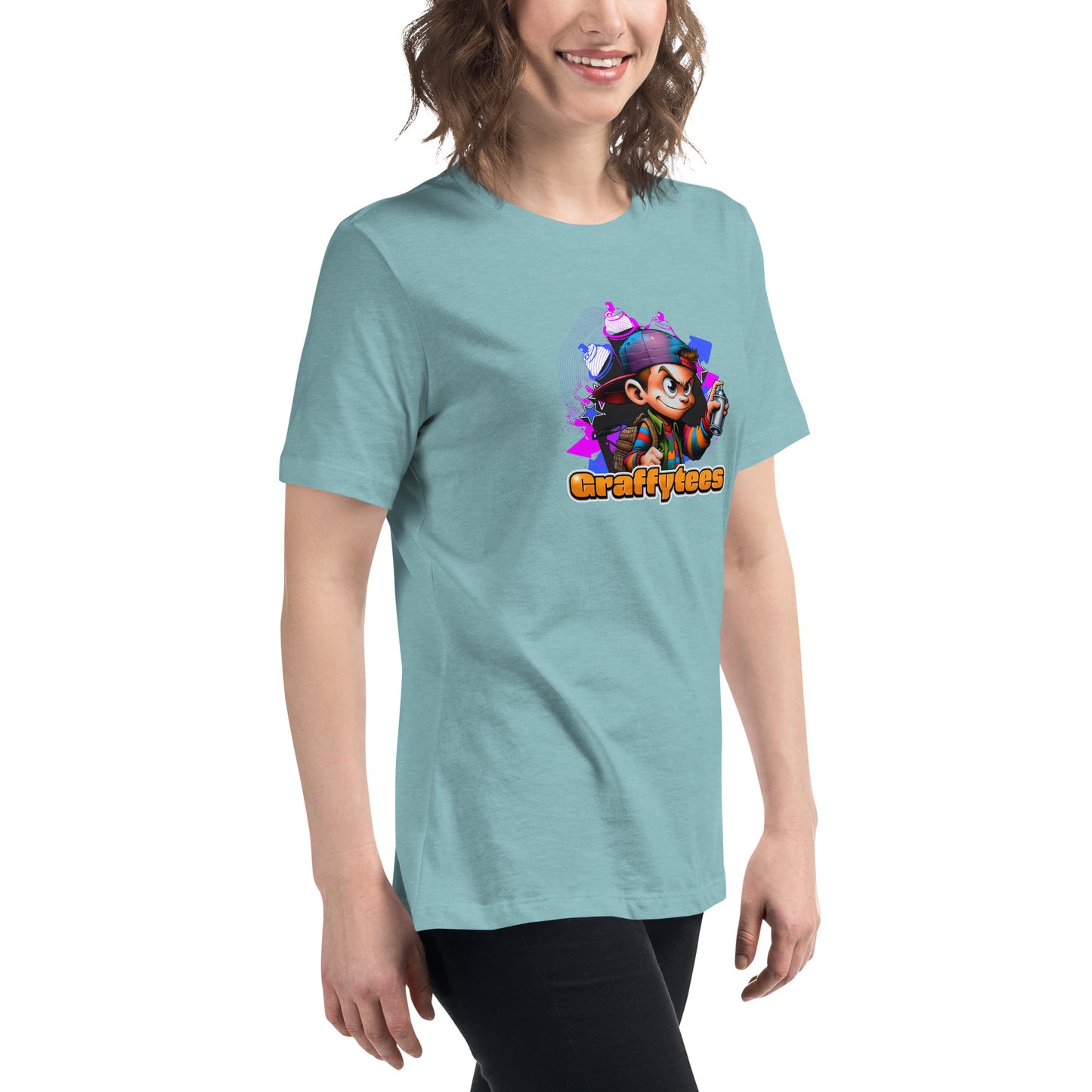 Graffytees Graffiti Vandal design Women's Relaxed T-Shirt