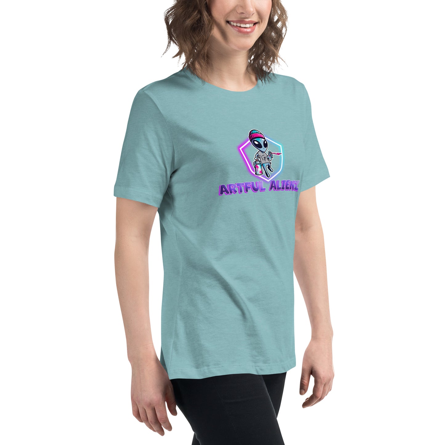 Artful Alienz logo Women's Relaxed T-Shirt