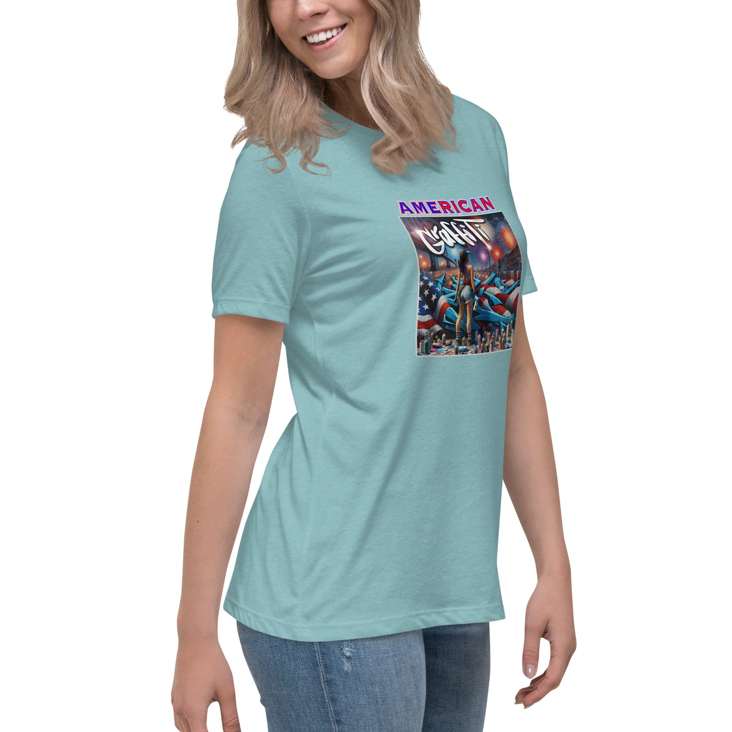Graffytees American Graffiti Women's Relaxed T-Shirt