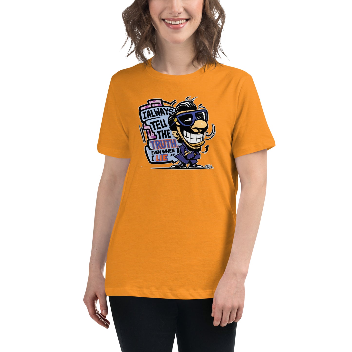 Graffytees Truth & Lies Women's Relaxed T-Shirt