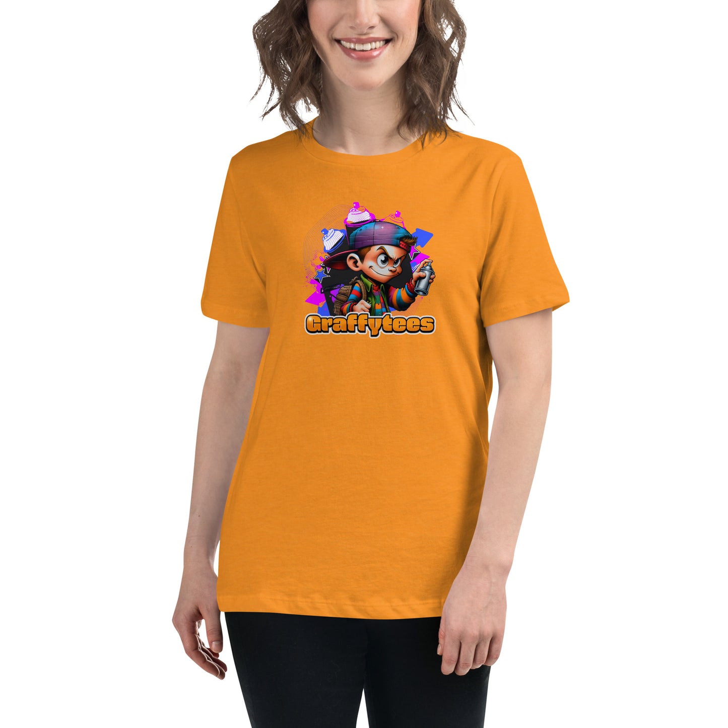 Graffytees Graffiti Vandal design Women's Relaxed T-Shirt