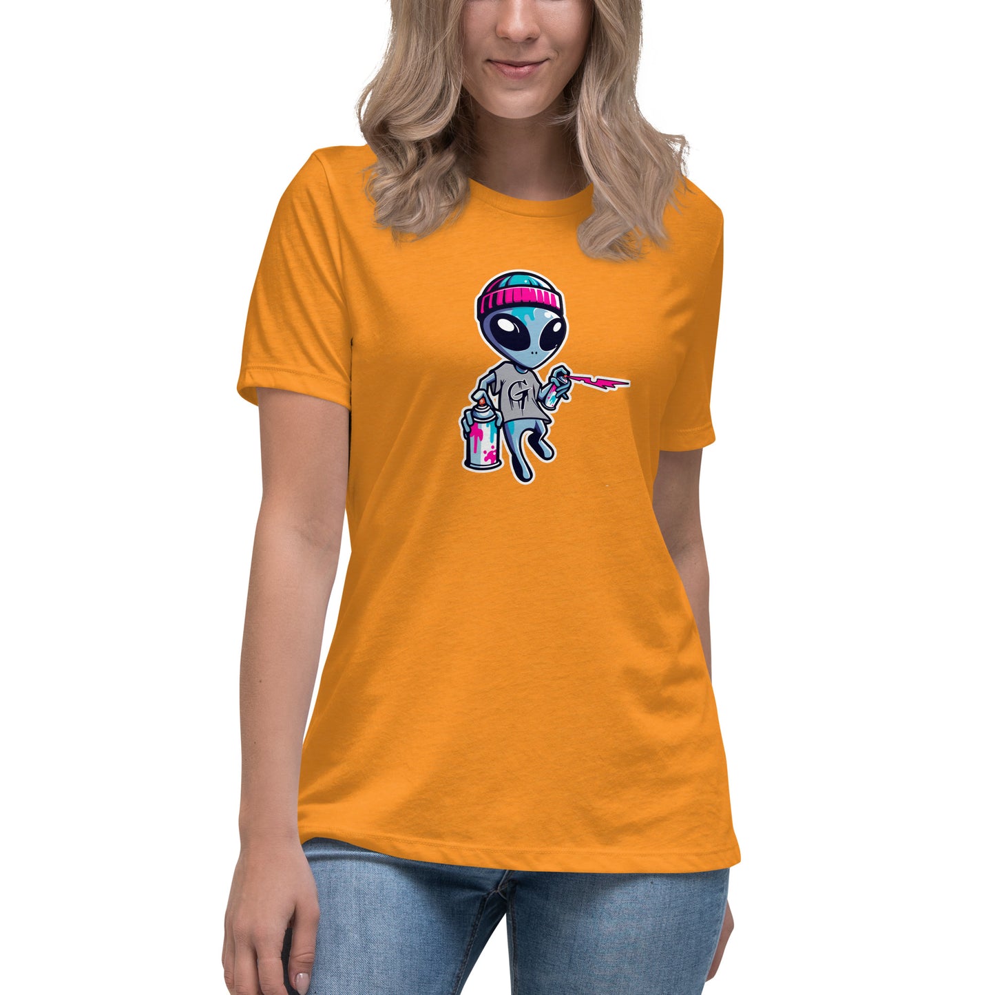 GraffyTees Artful Alienz Mascot Women's Relaxed T-Shirt