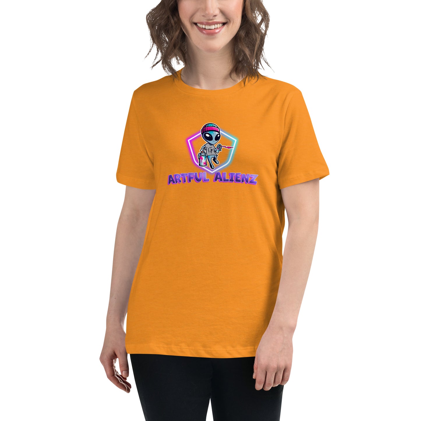 Artful Alienz logo Women's Relaxed T-Shirt
