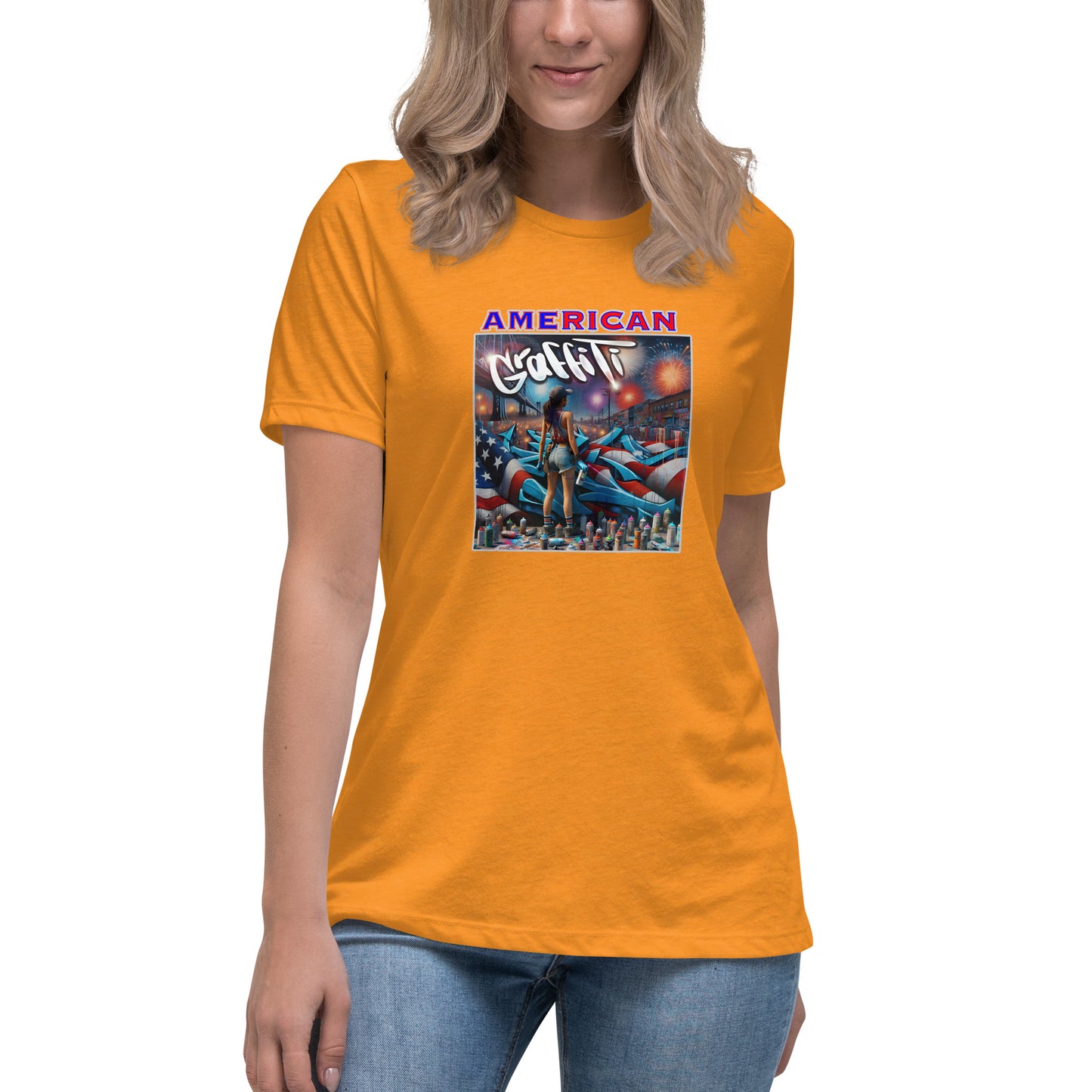 Graffytees American Graffiti Women's Relaxed T-Shirt