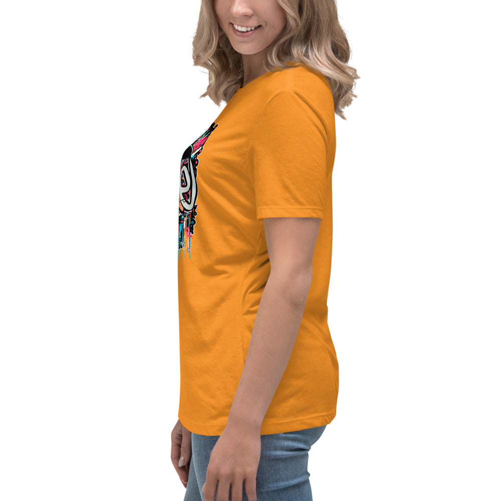 Graffytees Loud Love Graffiti design Women's Relaxed T-Shirt