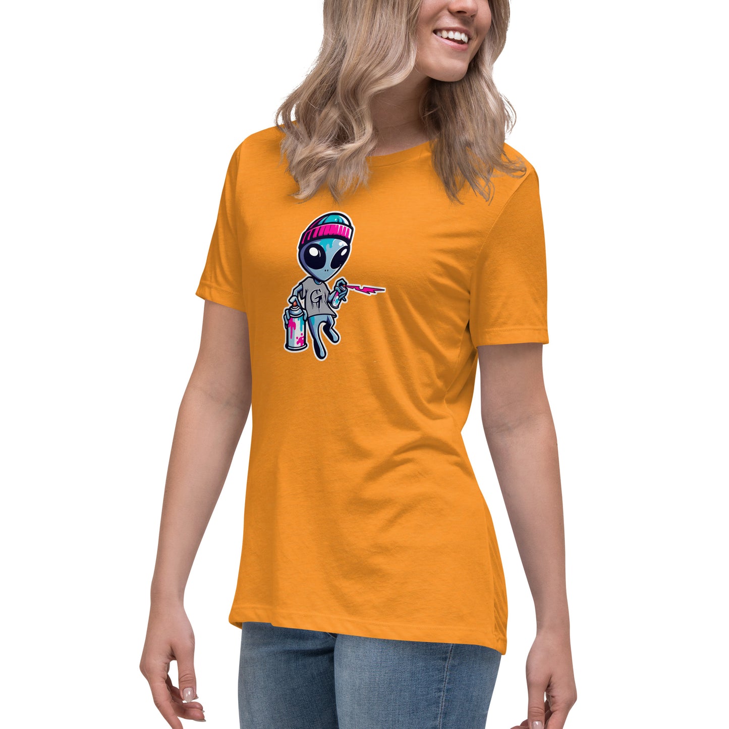 GraffyTees Artful Alienz Mascot Women's Relaxed T-Shirt