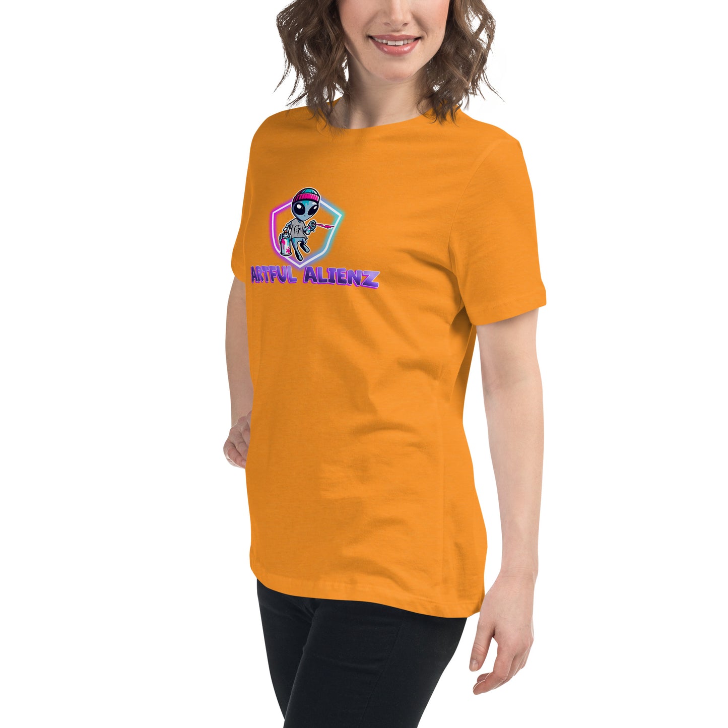 Artful Alienz logo Women's Relaxed T-Shirt