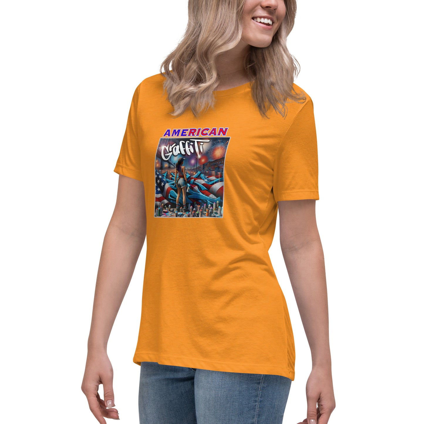 Graffytees American Graffiti Women's Relaxed T-Shirt