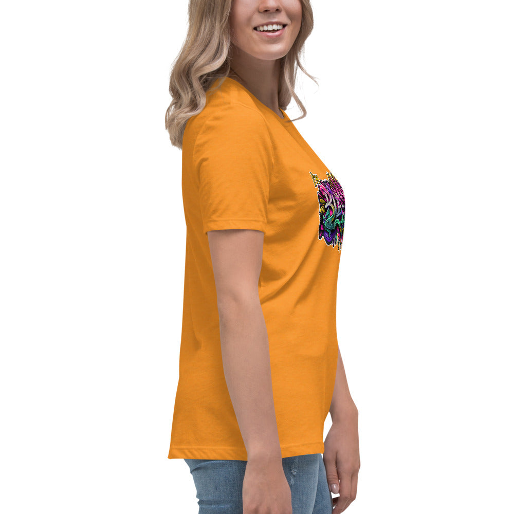 Graffytees Blessed Graffiti design Women's Relaxed T-Shirt