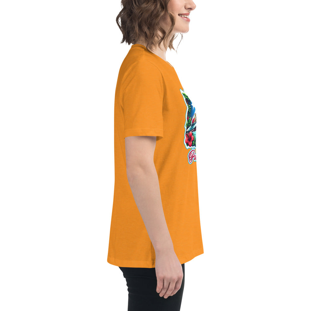 Graffytees Puerto Rico Coqui in UFO Women's Relaxed T-Shirt