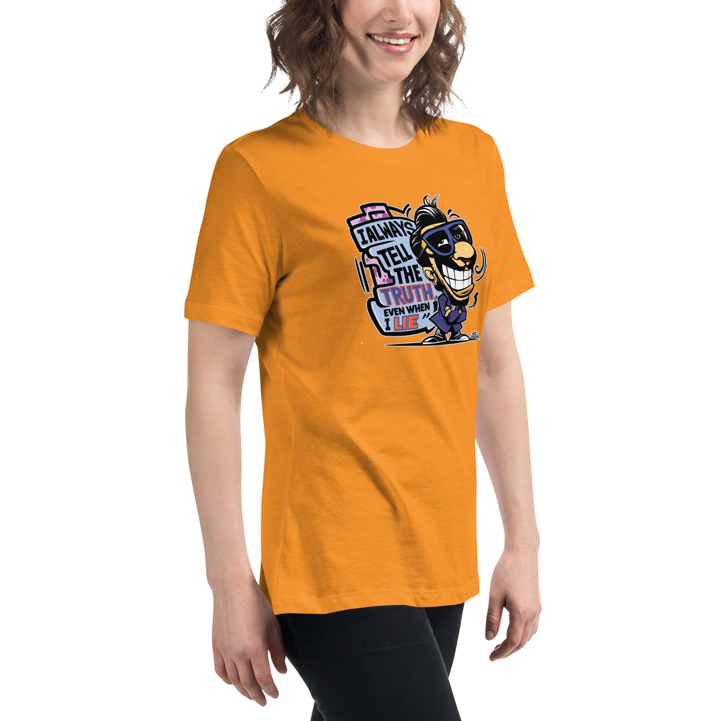 Graffytees Truth & Lies Women's Relaxed T-Shirt