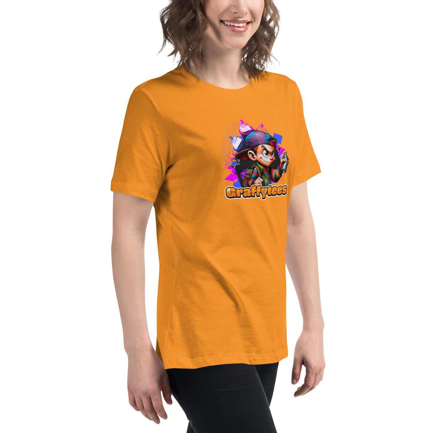 Graffytees Graffiti Vandal design Women's Relaxed T-Shirt
