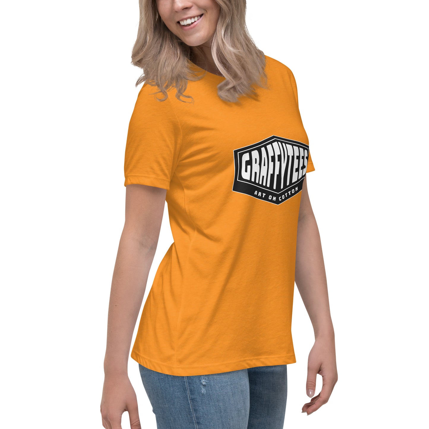 Graffytees black diamond design Women's Relaxed T-Shirt