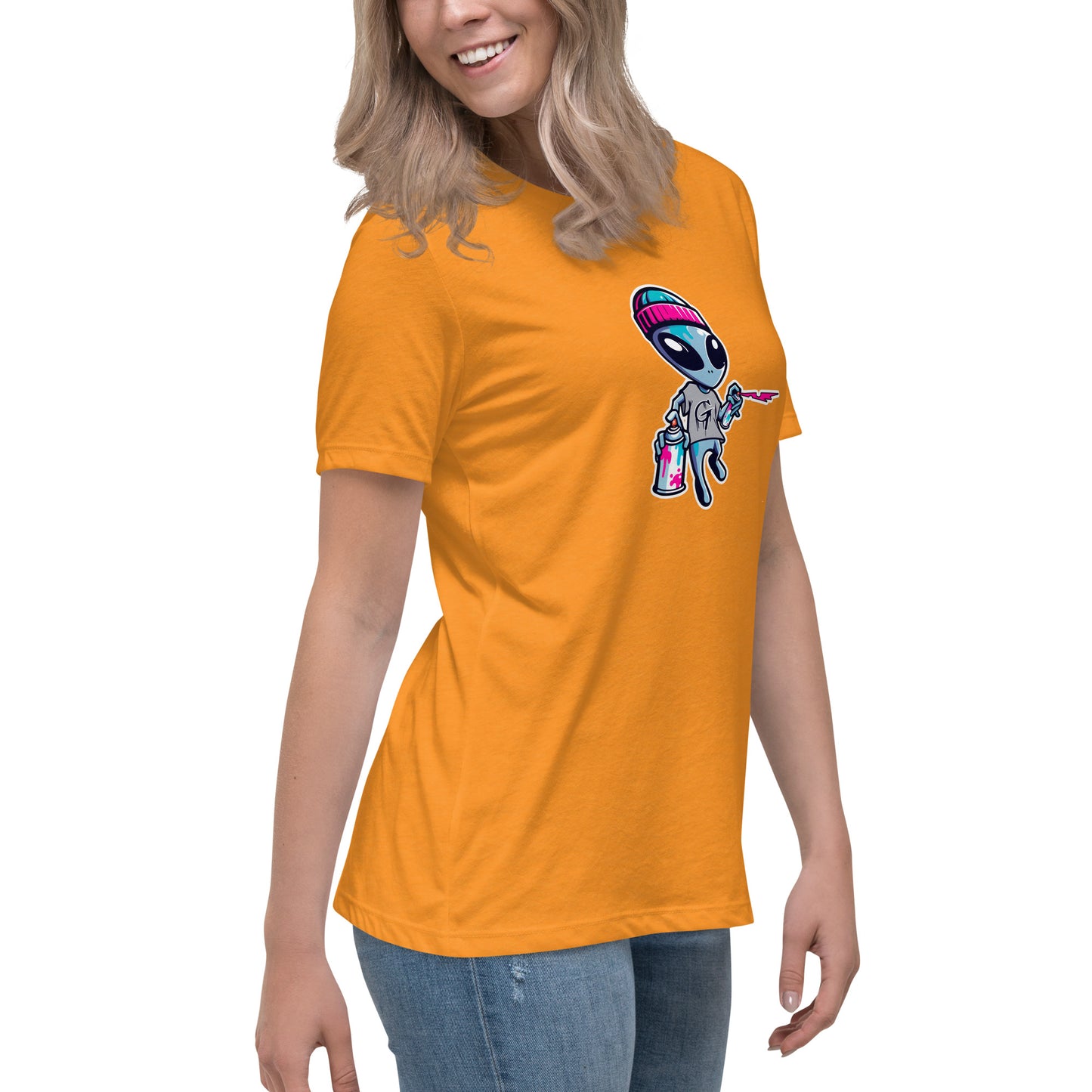 GraffyTees Artful Alienz Mascot Women's Relaxed T-Shirt