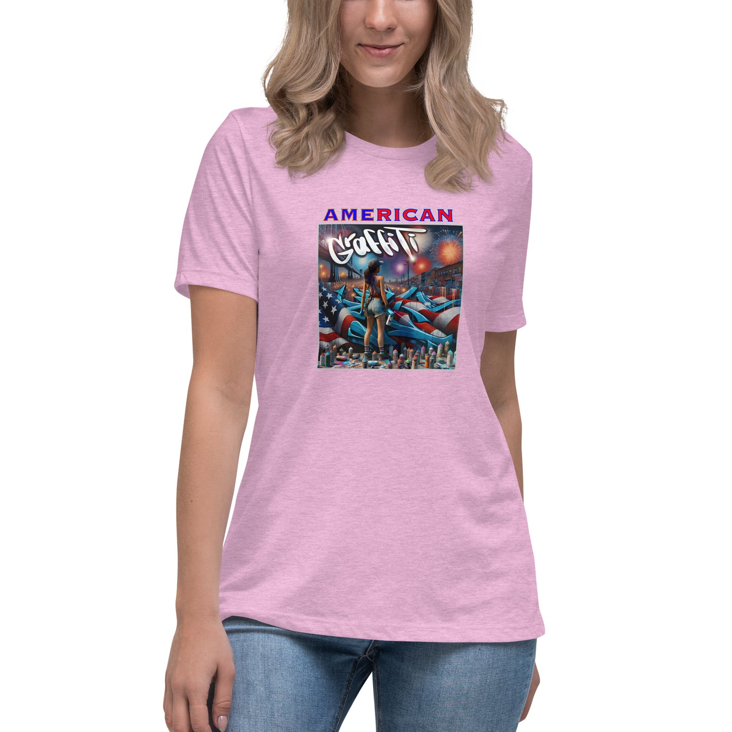 Graffytees American Graffiti Women's Relaxed T-Shirt